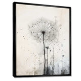 Dandelion Muted Tone I - Floral Canvas Wall Art