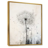 Dandelion Muted Tone I - Floral Canvas Wall Art