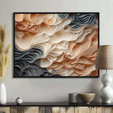 Beige And Orange Custards Collage I - Abstract Canvas Wall Art