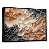 Beige And Orange Custards Collage I - Abstract Canvas Wall Art