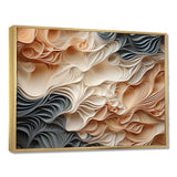 Beige And Orange Custards Collage I - Abstract Canvas Wall Art