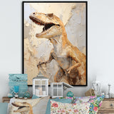 Dinosaur T Rex Supreme - Dinosaur Framed Canvas Art