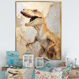 Dinosaur T Rex Supreme - Dinosaur Framed Canvas Art