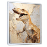 Dinosaur T Rex Supreme - Dinosaur Framed Canvas Art