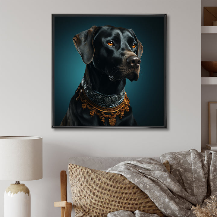 Dog Afghan Elegance - Dog Living Room Wall Art