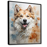 Dog Akita Affection - Dog Canvas Wall Art