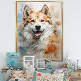 Dog Akita Affection - Dog Canvas Wall Art