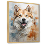 Dog Akita Affection - Dog Canvas Wall Art