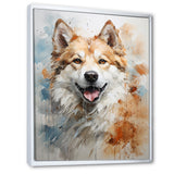 Dog Akita Affection - Dog Canvas Wall Art