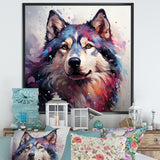 Dog Alaskan Malamute Majesty - Blue Dog Wall Art