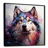 Dog Alaskan Malamute Majesty - Blue Dog Wall Art