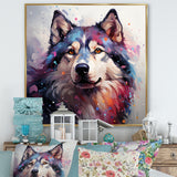 Dog Alaskan Malamute Majesty - Blue Dog Wall Art