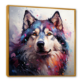 Dog Alaskan Malamute Majesty - Blue Dog Wall Art
