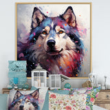 Dog Alaskan Malamute Majesty - Blue Dog Wall Art