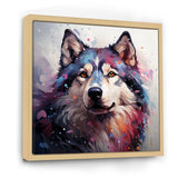 Dog Alaskan Malamute Majesty - Blue Dog Wall Art