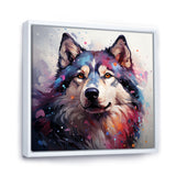 Dog Alaskan Malamute Majesty - Blue Dog Wall Art