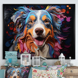 Dog Australian Shepherd Allure - Dog Framed Canvas Art