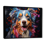 Dog Australian Shepherd Allure - Dog Framed Canvas Art