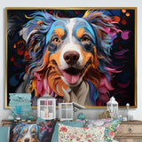 Dog Australian Shepherd Allure - Dog Framed Canvas Art