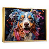 Dog Australian Shepherd Allure - Dog Framed Canvas Art