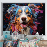 Dog Australian Shepherd Allure - Dog Framed Canvas Art