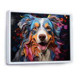 Dog Australian Shepherd Allure - Dog Framed Canvas Art