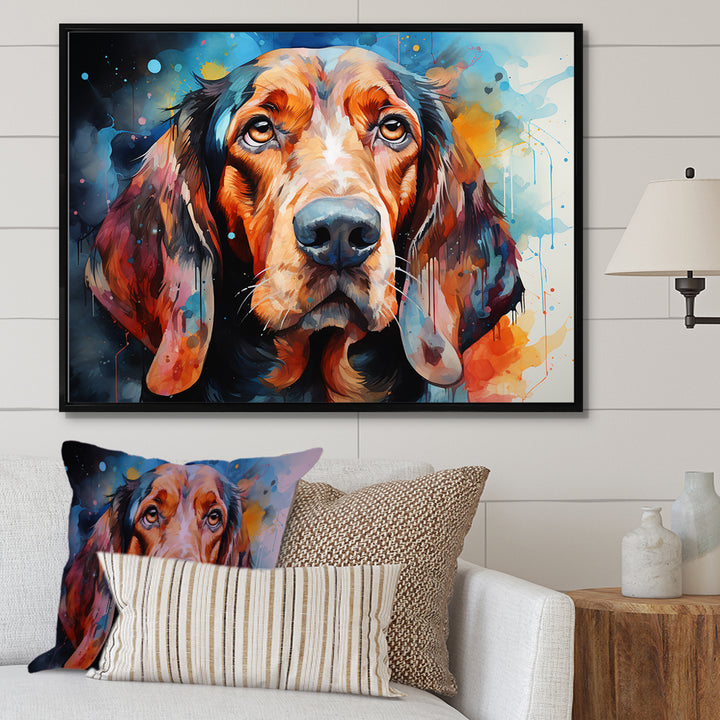 Dog Basset Hound Beauty - Dog Canvas Wall Art