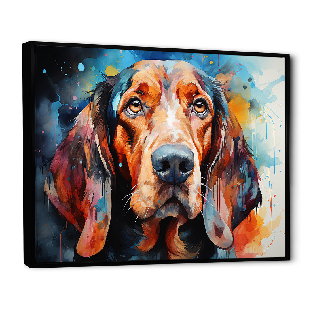 Dog Basset Hound Beauty - Dog Canvas Wall Art
