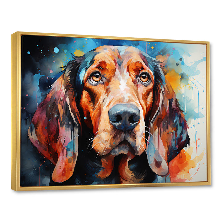 Dog Basset Hound Beauty - Dog Canvas Wall Art