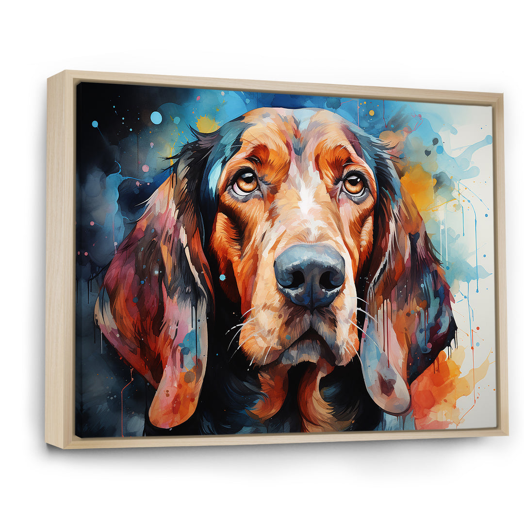 Dog Basset Hound Beauty - Dog Canvas Wall Art