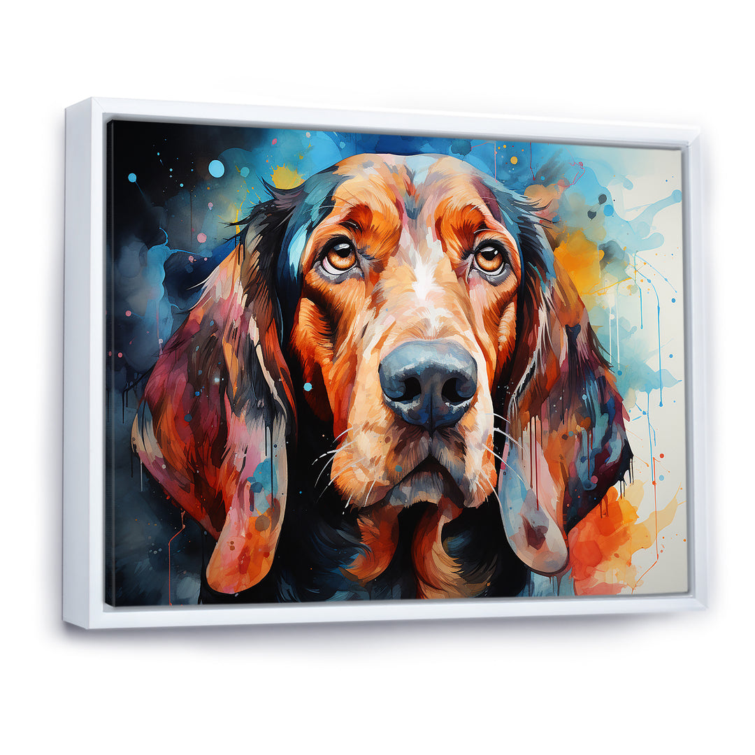 Dog Basset Hound Beauty - Dog Canvas Wall Art