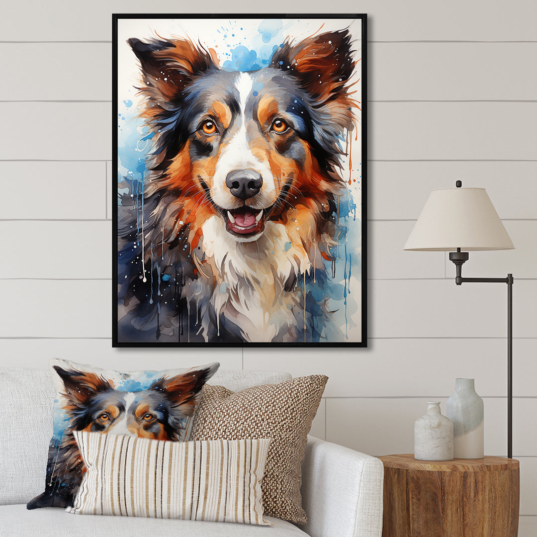 Border Collie Brilliance - Dog Bedroom Wall Art