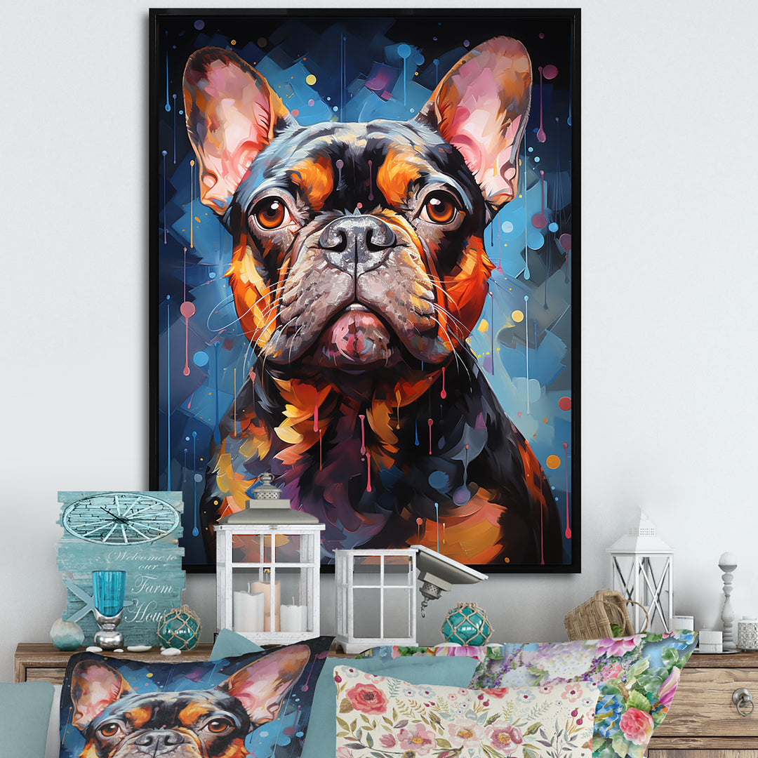 Bulldog Boldness - Black Dog Wall Art