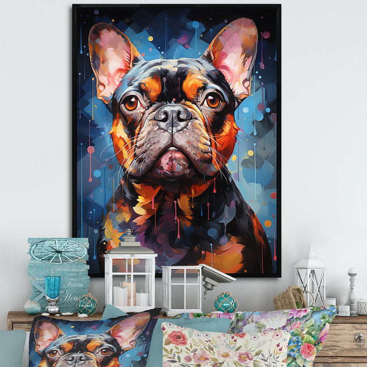 Bulldog Boldness - Black Dog Wall Art