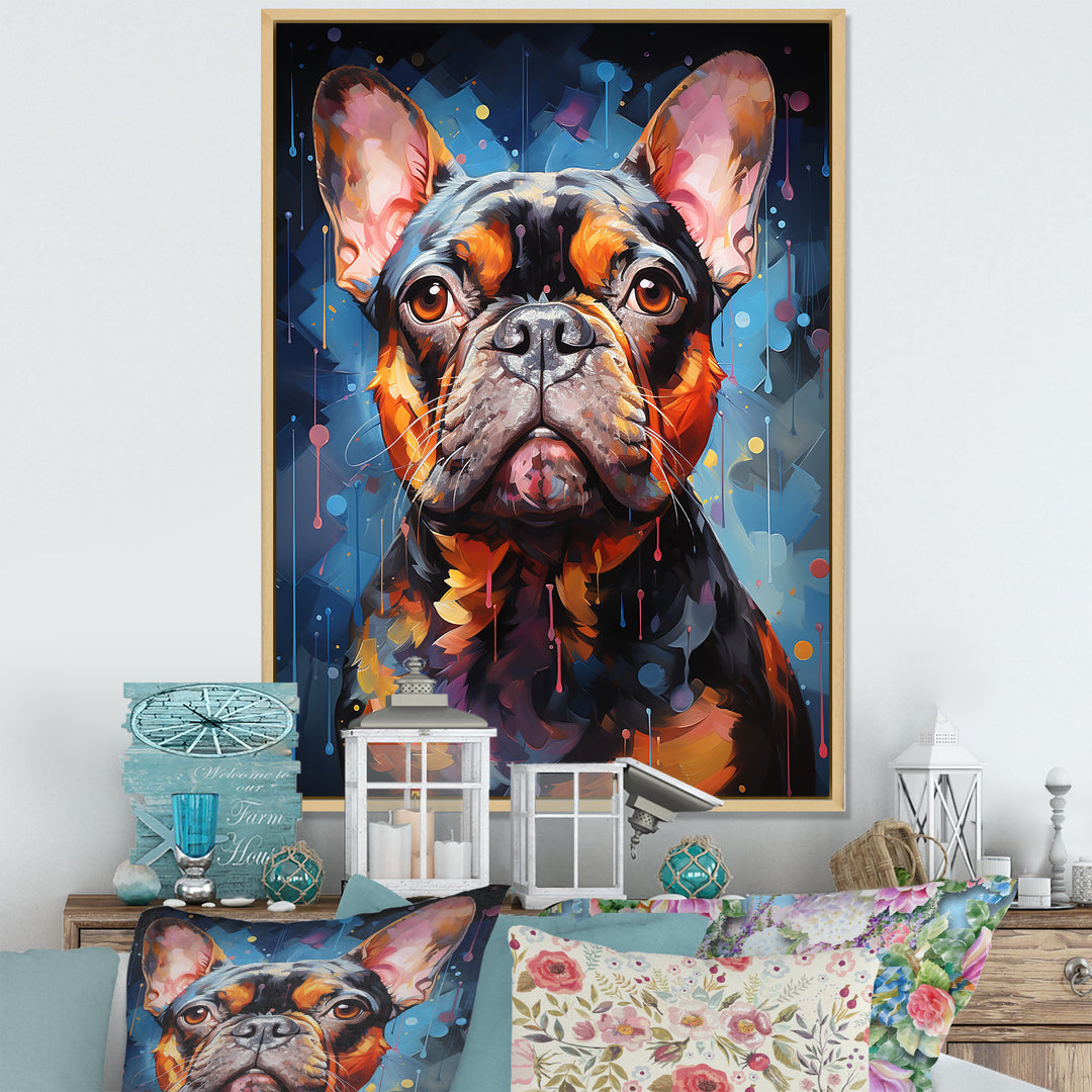 Bulldog Boldness - Black Dog Wall Art