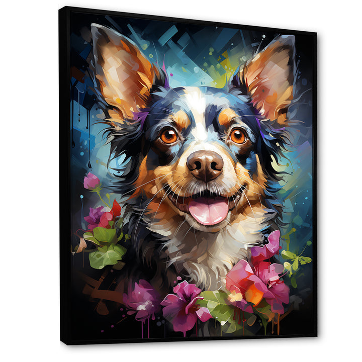 Chihuahua Charisma - Dog Large Canvas Wall Art