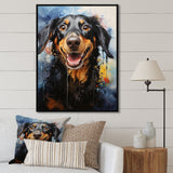 Dachshund Delight - Beige Dog Wall Art
