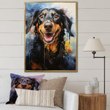 Dachshund Delight - Beige Dog Wall Art