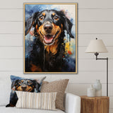 Dachshund Delight - Beige Dog Wall Art