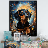 Dachshund Dreamscape - Dog Large Canvas Wall Art