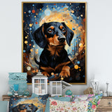 Dachshund Dreamscape - Dog Large Canvas Wall Art