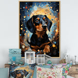 Dachshund Dreamscape - Dog Large Canvas Wall Art
