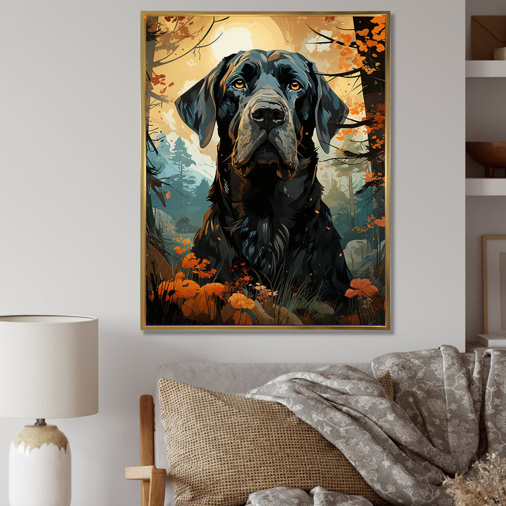 Dog Great Dane Grandeur - Dog Large Canvas Wall Art