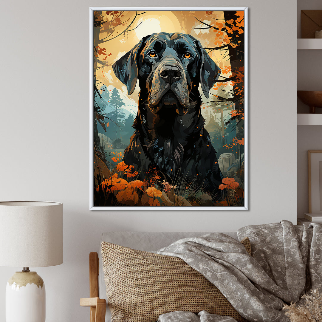 Dog Great Dane Grandeur - Dog Large Canvas Wall Art