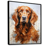 Dog Irish Setter Impressions - Dog Living Room Wall Art