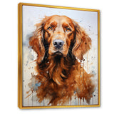 Dog Irish Setter Impressions - Dog Living Room Wall Art