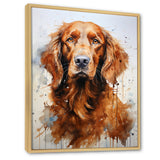 Dog Irish Setter Impressions - Dog Living Room Wall Art