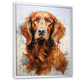 Dog Irish Setter Impressions - Dog Living Room Wall Art