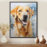 Dog Labrador Dreams - Animals Canvas Wall Art