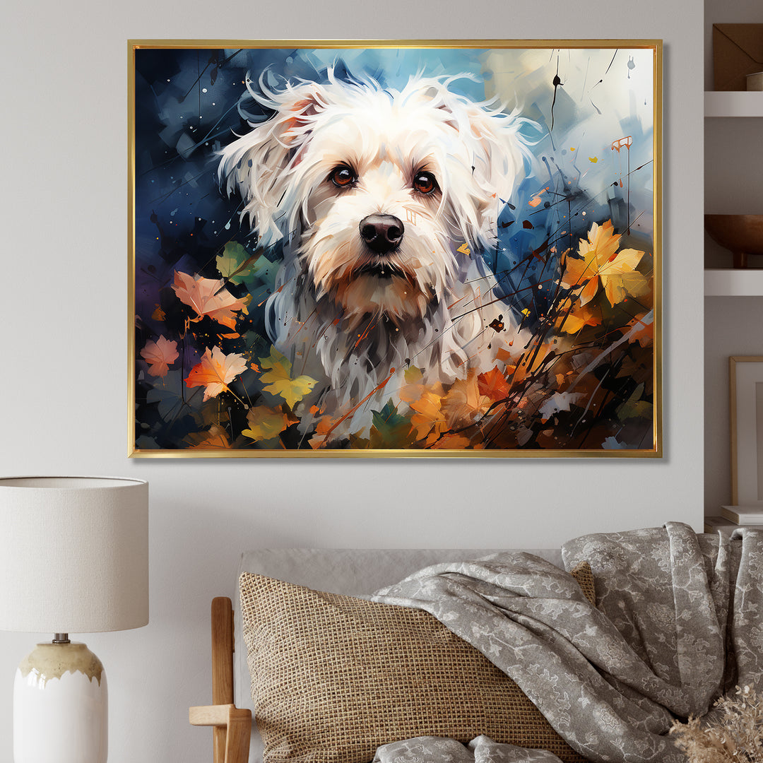Popart Maltese Magic - Dog Canvas Wall Art